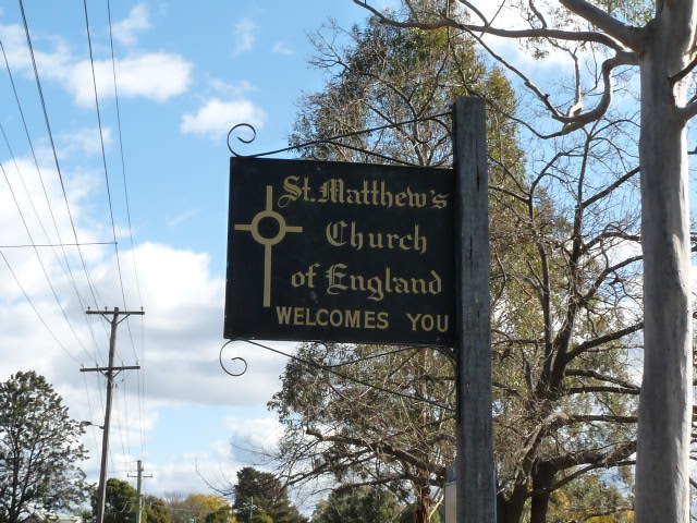 St Matthew's sign
